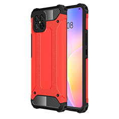 Silikon Hülle Handyhülle und Kunststoff Schutzhülle Hartschalen Tasche für Huawei Nova 8 SE 5G Rot