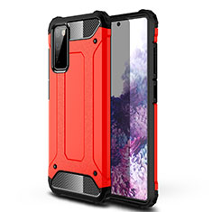 Silikon Hülle Handyhülle und Kunststoff Schutzhülle Hartschalen Tasche für Samsung Galaxy S20 FE (2022) 5G Rot