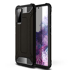 Silikon Hülle Handyhülle und Kunststoff Schutzhülle Hartschalen Tasche für Samsung Galaxy S20 FE 5G Schwarz