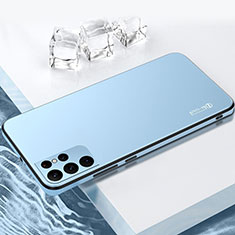 Silikon Hülle Handyhülle und Kunststoff Schutzhülle Hartschalen Tasche für Samsung Galaxy S23 Ultra 5G Blau