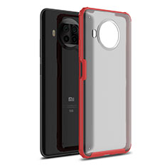 Silikon Hülle Handyhülle und Kunststoff Schutzhülle Hartschalen Tasche für Xiaomi Mi 10T Lite 5G Rot