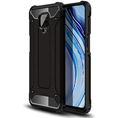 Silikon Hülle Handyhülle und Kunststoff Schutzhülle Hartschalen Tasche für Xiaomi Poco M2 Pro Schwarz