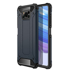 Silikon Hülle Handyhülle und Kunststoff Schutzhülle Hartschalen Tasche für Xiaomi Poco X3 Pro Königs Blau