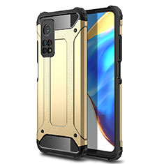 Silikon Hülle Handyhülle und Kunststoff Schutzhülle Hartschalen Tasche für Xiaomi Redmi K30S 5G Gold