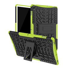 Silikon Hülle Handyhülle und Kunststoff Schutzhülle Hartschalen Tasche mit Ständer A01 für Samsung Galaxy Tab S5e Wi-Fi 10.5 SM-T720 Grün