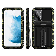 Silikon Hülle Handyhülle und Kunststoff Schutzhülle Hartschalen Tasche mit Ständer für Samsung Galaxy S21 FE 5G Plusfarbig