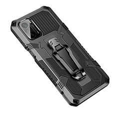 Silikon Hülle Handyhülle und Kunststoff Schutzhülle Hartschalen Tasche mit Ständer ZJ2 für Xiaomi Mi 11X Pro 5G Grau