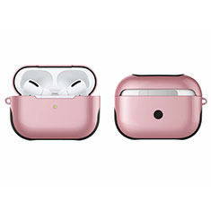 Silikon Hülle Handyhülle und Kunststoff Schutzhülle Hartschalen Tasche U01 für Apple AirPods Pro Rosegold