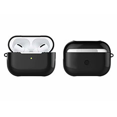 Silikon Hülle Handyhülle und Kunststoff Schutzhülle Hartschalen Tasche U01 für Apple AirPods Pro Schwarz