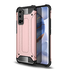 Silikon Hülle Handyhülle und Kunststoff Schutzhülle Hartschalen Tasche U01 für Huawei Honor 30 Pro Rosegold