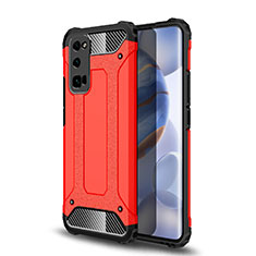 Silikon Hülle Handyhülle und Kunststoff Schutzhülle Hartschalen Tasche U01 für Huawei Honor 30 Pro Rot