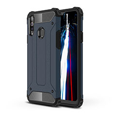 Silikon Hülle Handyhülle und Kunststoff Schutzhülle Hartschalen Tasche WL1 für Samsung Galaxy A20s Königs Blau