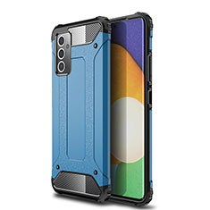 Silikon Hülle Handyhülle und Kunststoff Schutzhülle Hartschalen Tasche WL1 für Samsung Galaxy A82 5G Blau