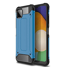 Silikon Hülle Handyhülle und Kunststoff Schutzhülle Hartschalen Tasche WL1 für Samsung Galaxy F42 5G Blau