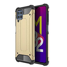 Silikon Hülle Handyhülle und Kunststoff Schutzhülle Hartschalen Tasche WL1 für Samsung Galaxy M32 4G Gold