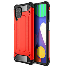 Silikon Hülle Handyhülle und Kunststoff Schutzhülle Hartschalen Tasche WL1 für Samsung Galaxy M62 4G Rot