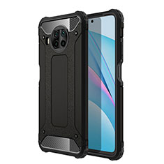 Silikon Hülle Handyhülle und Kunststoff Schutzhülle Hartschalen Tasche WL1 für Xiaomi Mi 10i 5G Schwarz