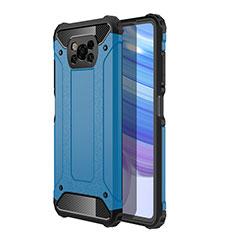 Silikon Hülle Handyhülle und Kunststoff Schutzhülle Hartschalen Tasche WL1 für Xiaomi Poco X3 NFC Blau