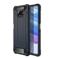 Silikon Hülle Handyhülle und Kunststoff Schutzhülle Hartschalen Tasche WL1 für Xiaomi Poco X3 NFC Königs Blau