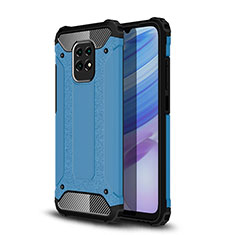 Silikon Hülle Handyhülle und Kunststoff Schutzhülle Hartschalen Tasche WL1 für Xiaomi Redmi 10X 5G Blau