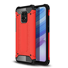 Silikon Hülle Handyhülle und Kunststoff Schutzhülle Hartschalen Tasche WL1 für Xiaomi Redmi 10X 5G Rot