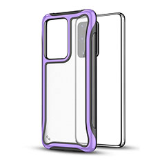 Silikon Hülle Handyhülle und Kunststoff Schutzhülle Hartschalen Tasche YF1 für Samsung Galaxy S20 Plus 5G Violett