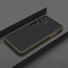 Silikon Hülle Handyhülle und Kunststoff Schutzhülle Tasche D01 für Xiaomi Mi Note 10 Cyan