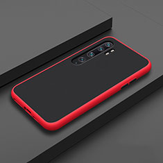 Silikon Hülle Handyhülle und Kunststoff Schutzhülle Tasche D01 für Xiaomi Mi Note 10 Pro Rot