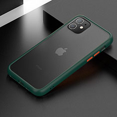 Silikon Hülle Handyhülle und Kunststoff Schutzhülle Tasche für Apple iPhone 11 Grün