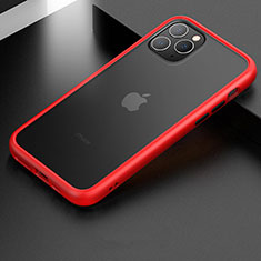 Silikon Hülle Handyhülle und Kunststoff Schutzhülle Tasche für Apple iPhone 11 Pro Max Rot