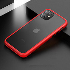 Silikon Hülle Handyhülle und Kunststoff Schutzhülle Tasche für Apple iPhone 11 Rot