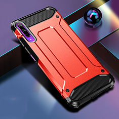 Silikon Hülle Handyhülle und Kunststoff Schutzhülle Tasche für Huawei Honor 9X Pro Rot