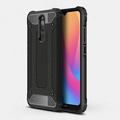 Silikon Hülle Handyhülle und Kunststoff Schutzhülle Tasche für Xiaomi Redmi 8 Schwarz