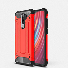 Silikon Hülle Handyhülle und Kunststoff Schutzhülle Tasche für Xiaomi Redmi Note 8 Pro Rot