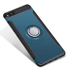 Silikon Hülle Handyhülle und Kunststoff Schutzhülle Tasche mit Fingerring Ständer für Xiaomi Mi 6 Hellblau