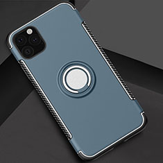 Silikon Hülle Handyhülle und Kunststoff Schutzhülle Tasche mit Magnetisch Fingerring Ständer S01 für Apple iPhone 11 Pro Max Grün