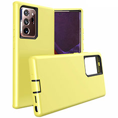 Silikon Hülle Handyhülle und Kunststoff Schutzhülle Tasche N02 für Samsung Galaxy Note 20 Ultra 5G Gelb