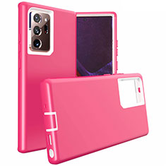 Silikon Hülle Handyhülle und Kunststoff Schutzhülle Tasche N02 für Samsung Galaxy Note 20 Ultra 5G Pink