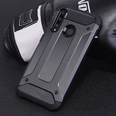 Silikon Hülle Handyhülle und Kunststoff Schutzhülle Tasche R01 für Huawei Honor 20E Schwarz