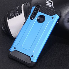 Silikon Hülle Handyhülle und Kunststoff Schutzhülle Tasche R01 für Huawei Honor 20i Hellblau