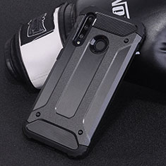 Silikon Hülle Handyhülle und Kunststoff Schutzhülle Tasche R01 für Huawei Honor 20i Schwarz