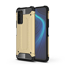 Silikon Hülle Handyhülle und Kunststoff Schutzhülle Tasche R01 für Huawei Honor X10 5G Gold