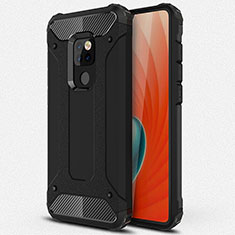 Silikon Hülle Handyhülle und Kunststoff Schutzhülle Tasche R01 für Huawei Mate 20 X 5G Schwarz