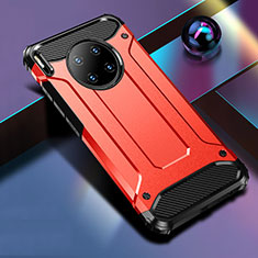 Silikon Hülle Handyhülle und Kunststoff Schutzhülle Tasche R01 für Huawei Mate 30 5G Rot