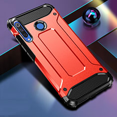 Silikon Hülle Handyhülle und Kunststoff Schutzhülle Tasche R01 für Huawei P30 Lite Rot