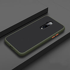 Silikon Hülle Handyhülle und Kunststoff Schutzhülle Tasche R01 für OnePlus 7T Pro Grün