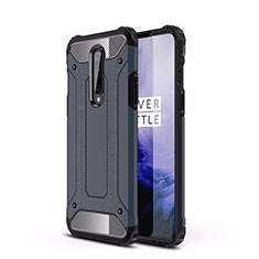Silikon Hülle Handyhülle und Kunststoff Schutzhülle Tasche R01 für OnePlus 8 Blau