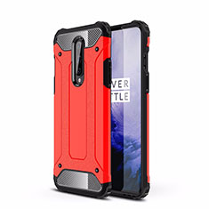 Silikon Hülle Handyhülle und Kunststoff Schutzhülle Tasche R01 für OnePlus 8 Rot