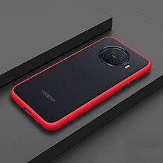 Silikon Hülle Handyhülle und Kunststoff Schutzhülle Tasche R01 für Oppo Ace2 Rot