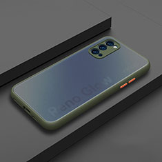 Silikon Hülle Handyhülle und Kunststoff Schutzhülle Tasche R01 für Oppo Reno4 5G Cyan